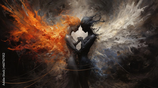 Obraz Anioł i diabeł