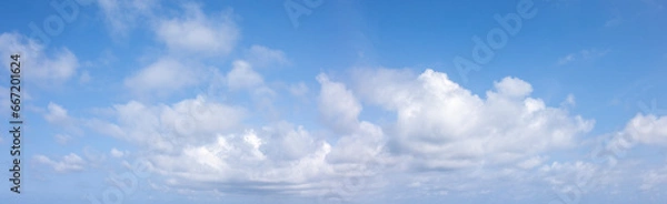 Fototapeta panoramic blue sky with white clouds