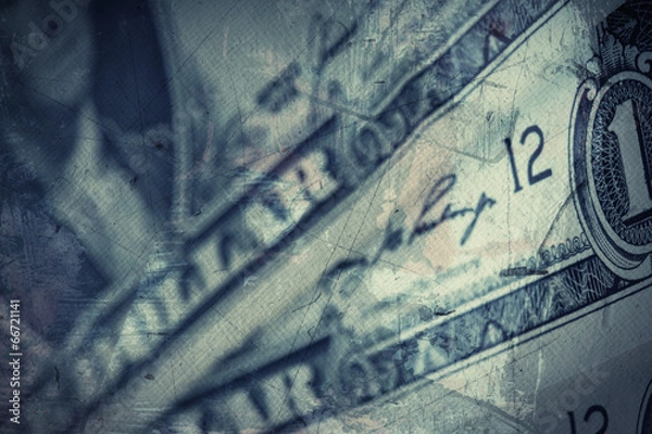 Obraz Grunge textured US Dollar background