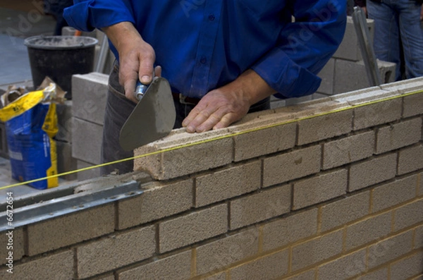 Fototapeta Mason w pracy