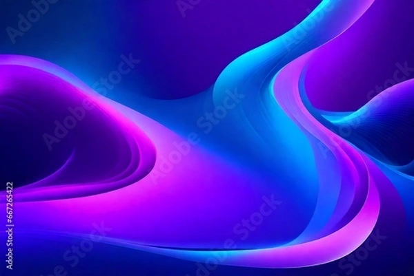 Fototapeta abstract blue background with waves