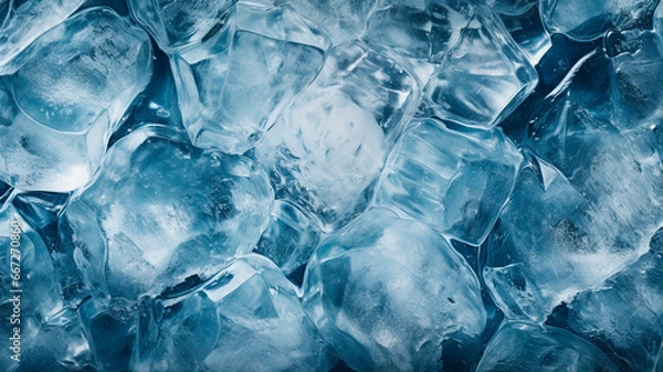 Fototapeta Ice texture background image,  Generative AI