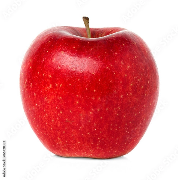 Fototapeta Red apple on white background