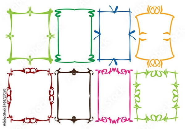 Obraz Simple border designs