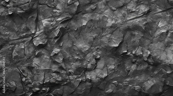 Obraz Black and White Stone Texture, Rock Surface, Close-Up