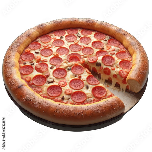 Fototapeta Savory Truffle Pizza, GENERATIVE AI