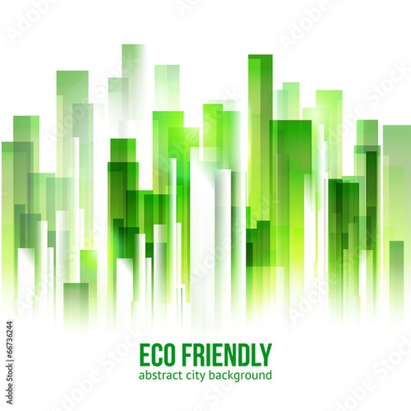 Obraz Eco friendly green city background