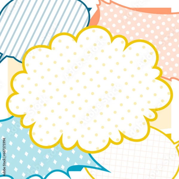 Obraz 背景素材_漫画_カラフル