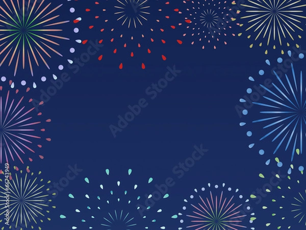 Fototapeta Fireworks Background