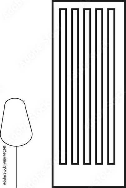 Fototapeta Building Icon