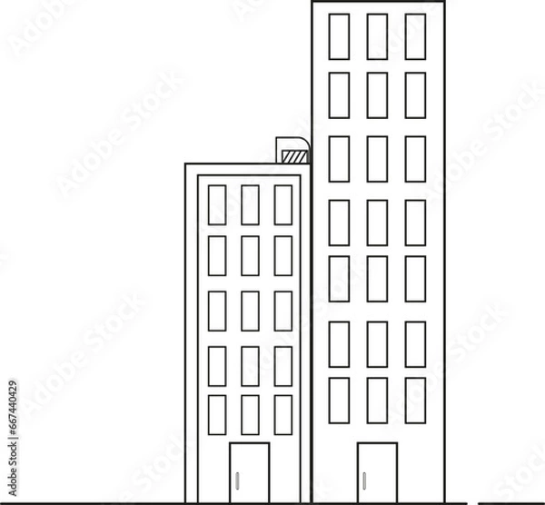 Fototapeta Building Icon