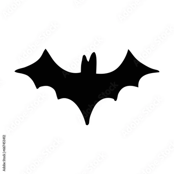 Obraz Silhouette Bat. Scary Bat Halloween. Spooky Bat