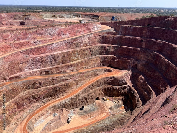 Obraz Open cut copper mine in Cobar, New South Wales, Australia