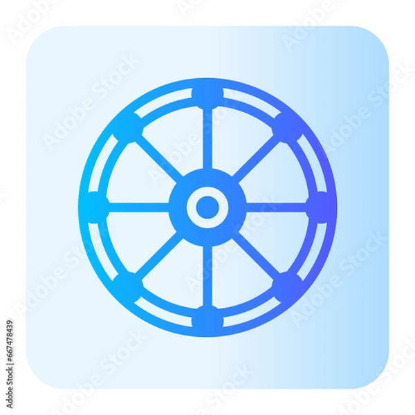 Fototapeta shield gradient icon