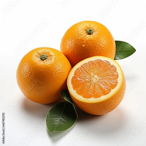 Obraz orange on a white background