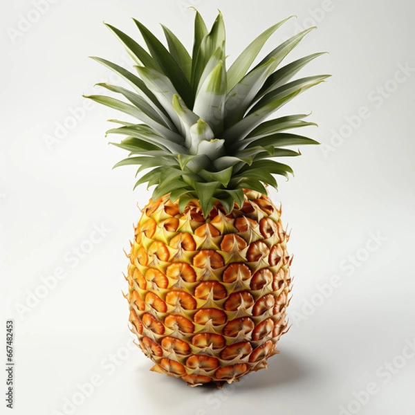 Obraz pineapple on white