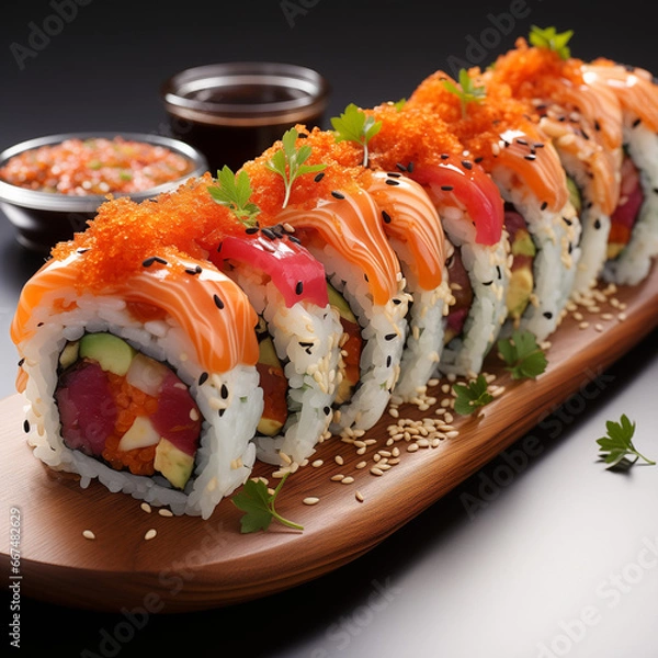 Obraz sushi on a plate