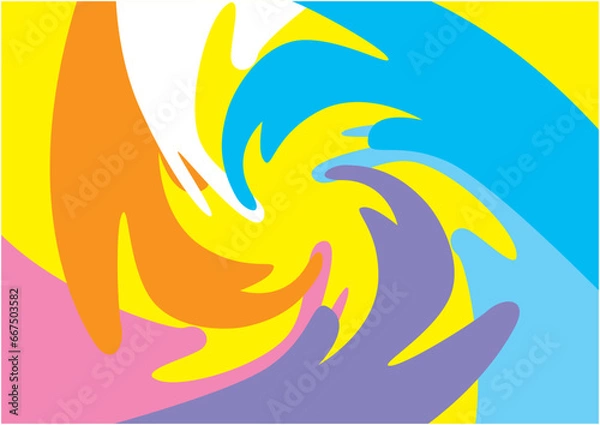 Fototapeta シンプルでカラフルな背景図柄