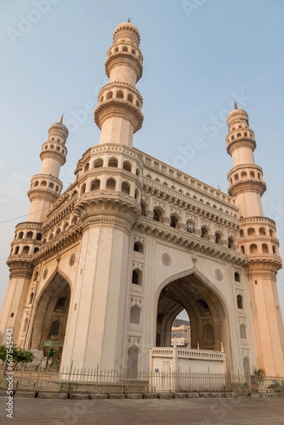 Fototapeta Charminar the iconing building, Is listed among the most recognized love structures in India, Built in 1591, Hyderabad.