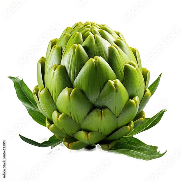 Fototapeta Appetizing vegetable artichoke, Isolated On Transparent, PNG	
