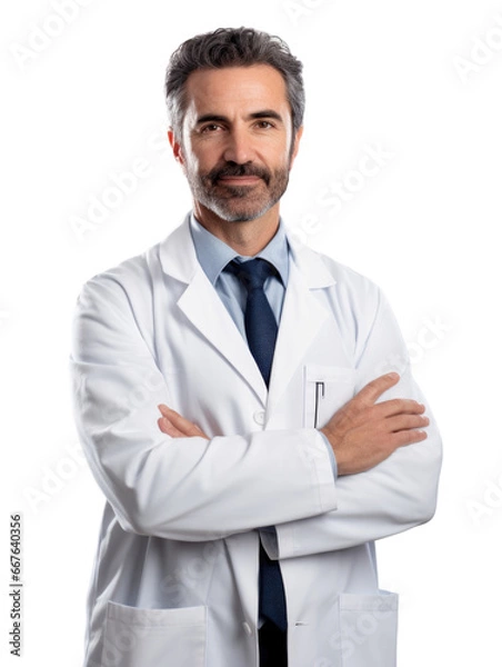 Obraz Professional pharmacist in transparent background