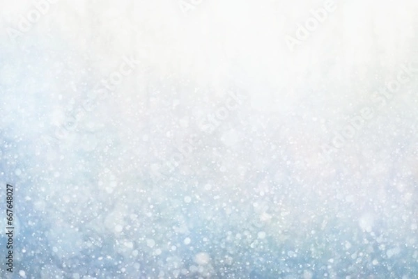 Obraz Winter nature scenery. Heavy snowfall as an background.