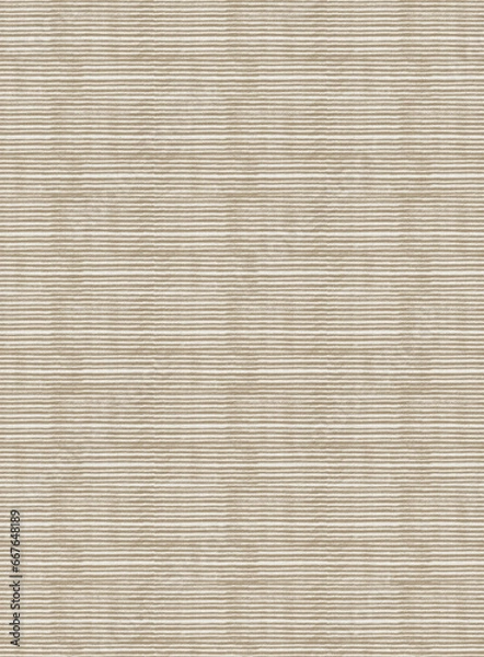 Fototapeta brown linnen carpet pattern cream stripes