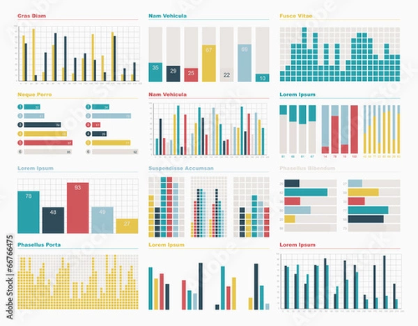 Obraz Infographic elements big set