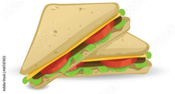 Fototapeta sandwich