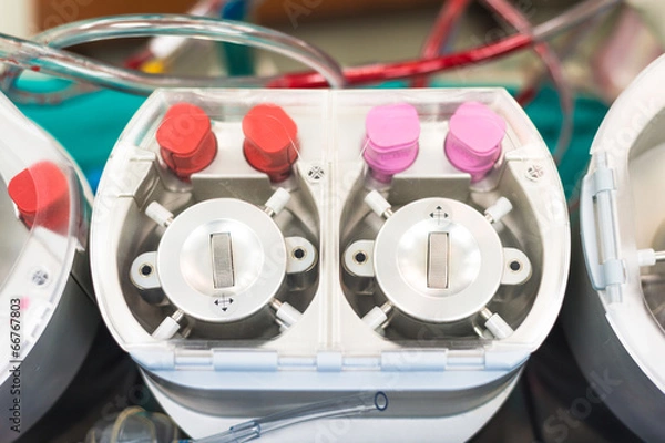 Obraz roller pump part og heart lung machine