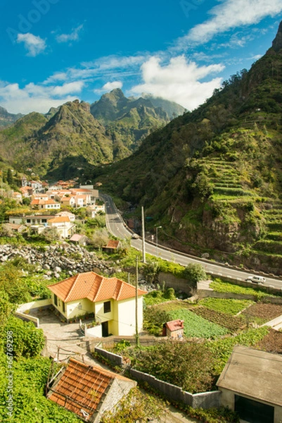 Obraz Mountain village view 2