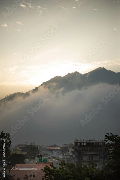 Fototapeta インド旅行　美しい山