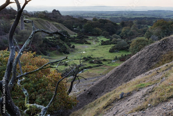Obraz Caradon Mining District at sunrise.