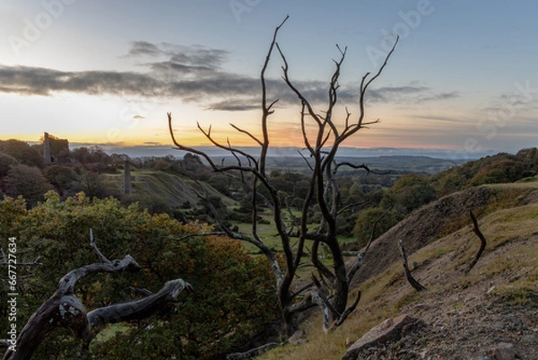 Obraz Caradon Mining District at sunrise.