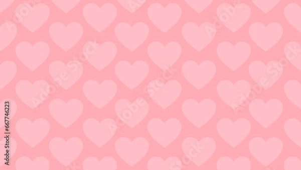 Fototapeta vector pink heart pattern background