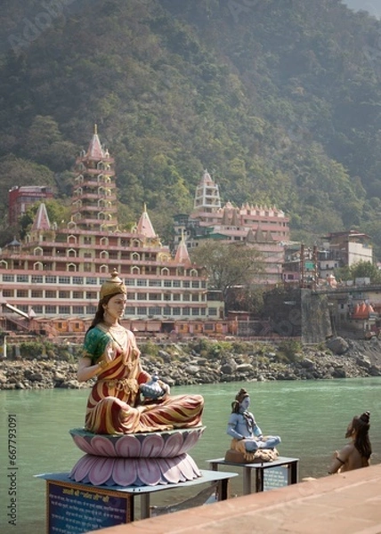 Fototapeta インド旅行　ヨガの聖地　リシケシ