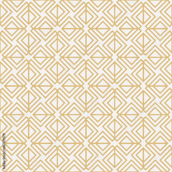 Fototapeta White and gold texture with lines.