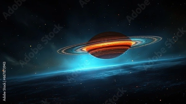 Fototapeta Creative nebula in space