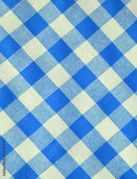 Obraz red checkered fabric closeup , tablecloth texture
