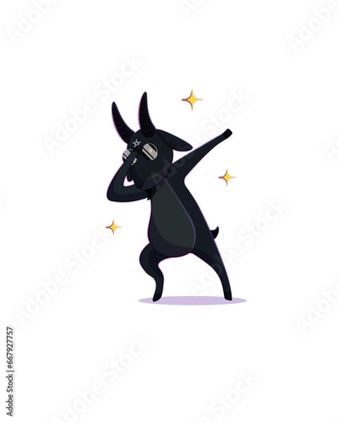 Obraz cool demonic goat