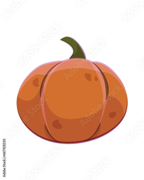 Obraz halloween pumpkin isolated on transparent background