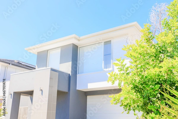 Obraz 青空と新築物件