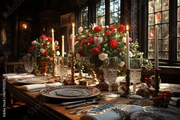 Fototapeta Christmas Table