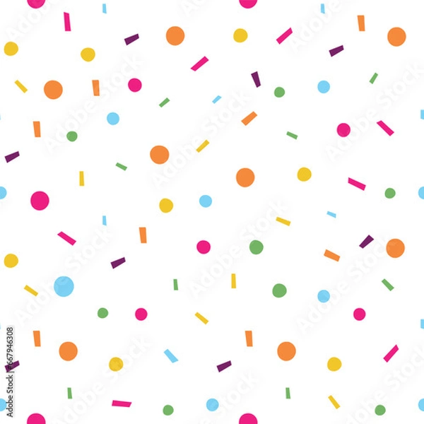Obraz Multi color confetti print seamless repeating pattern
