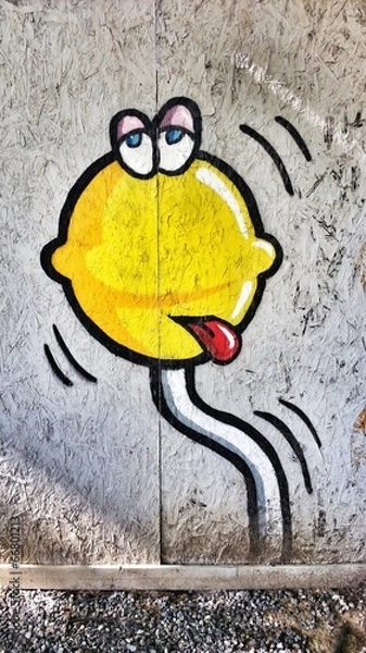 Obraz Yellow graffiti