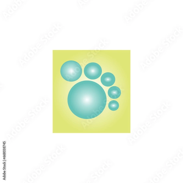 Obraz Foot letter vector