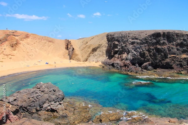 Fototapeta Playa de Papagayo, Lanzarote