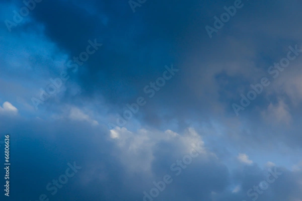 Fototapeta Rainy Clouds Before Storm Coming