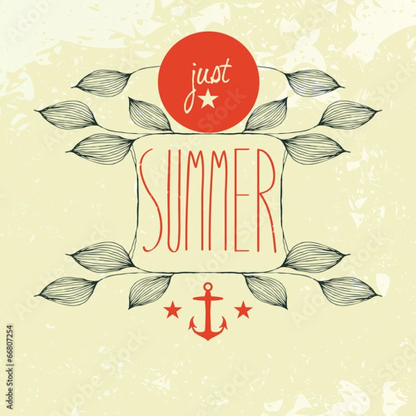 Obraz Vector floral background, just summer