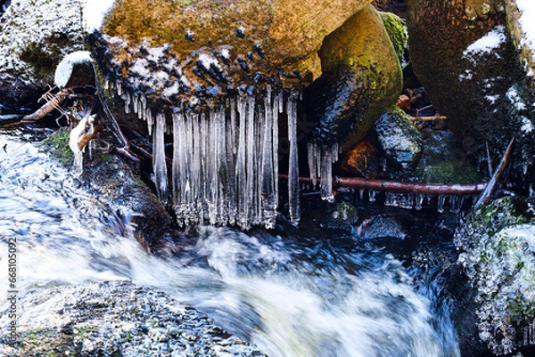 Obraz frozen waterfall